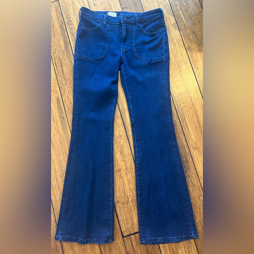 Pilcro Blue Flare & Wide Leg Jeans
